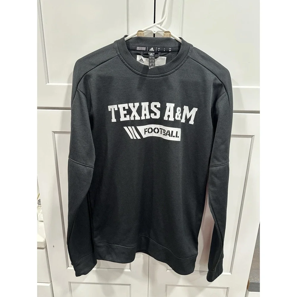 Adidas Texas A&M Aggies Sz S‎ Sweatshirt Football Crewneck SI3